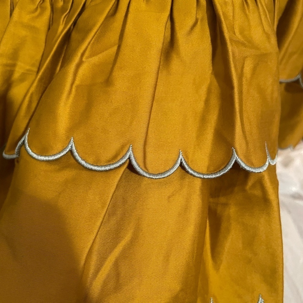 Alden adair Piper scalloped, ruffled mini dress. - Picture 7 of 12